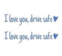 Je Taime Conduisant Autocollant Miroir Sûr, 2 Pièces Autocollant Rétroviseur Voiture Drôle, Conduisez L'autocollant Voiture Sûre Coeur, Je Taime Auto Décalcomanies Enêtre Conduisant Coffres Forts