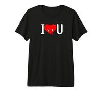 Je t'aime cœur saignant Souriant avec des Crocs T-Shirt Haut de Gamme