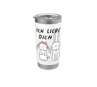Je t'aime Cute Couple Gobelet isotherme en acier inoxydable double paroi