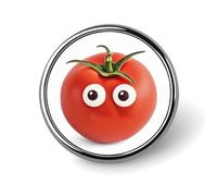 Je t'aime de ma tête tomates nouveauté pin's épinglette broche badge cravate bijoux décor pour chapeaux vestes chemises