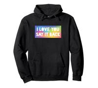 Je t'aime, dis-Le en Retour Sweat à Capuche