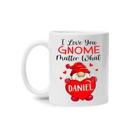 Je T'Aime, Gnome, Quoi Qu'Il Arrive Mug Durable Tasse À Thé Céramique Tasse À Café Cadeau Mignon Pour Anniversaire Bureau Pâques 330Ml
