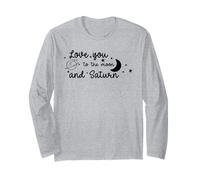 Je t'aime jusqu'à la Lune et à Saturne Manche Longue