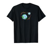 Je t'aime jusqu'à la Lune et Vice-Versa T-Shirt Graphique avec Valeur