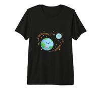 Je t'aime jusqu'à la Lune et Vice-Versa T-Shirt Haut de Gamme