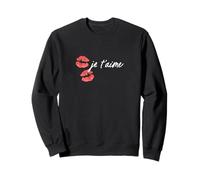 Je t'aime Kiss White Police Sweatshirt
