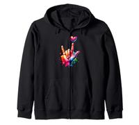 Je t'aime la langue des signes Sweat à Capuche