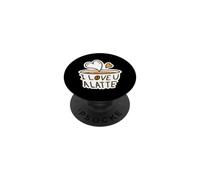 Je t'aime Le café au Lait PopSockets PopGrip Adhésif