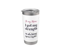 Je t'aime maman, c'est grâce à toi que j'ai puisé ma force Gobelet isotherme en acier inoxydable double paroi