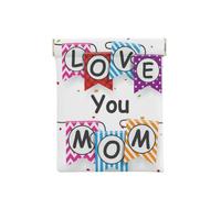 Je t'aime Maman, Sac de Rangement pour Femmes, Portefeuille supérieur à Presser, Petit Porte-Monnaie, Pochette de Changement