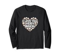 Je t'aime Mochi Beaucoup Kawaii Dessert Japonais Manche Longue