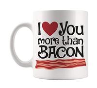 Je T'Aime Plus Que Le Bacon Mug Humour Tasse Drôle Mug À Café Pour L'École Cuisine Bureau 330Ml