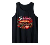 Je t'aime Plus Que Le Chocolat Humour Débardeur