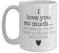 Je T'Aime Tellement, Mais Tes Ronflements Sont Mignons. Tasse Drôle Tasses Céramique Tasse À Café 330Ml Pour Femme Ami Thé