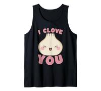 Je t'aime Un Jeu de Mots Amusant à l'ail avec I Clove You Débardeur