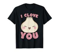 Je t'aime Un Jeu de Mots Amusant à l'ail avec I Clove You T-Shirt