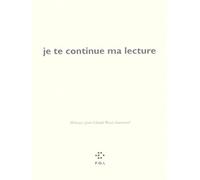 Je te continue ma lecture