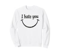 Je Te déteste Smile Face Sweatshirt