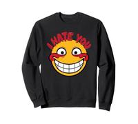 Je Te déteste Smile Face Sweatshirt