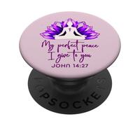 Je Te Donne ma Paix Parfaite (Jean 14:27) PopSockets PopGrip Adhésif