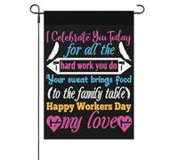 Je Te Félicite Aujourd'Hui Pour Tout Le Travail Acharné Que Tu Accomplis. Drapeaux De Jardin Décoratif Drapeaux Suspendre Bannière Pour Fêtes Extérieure Dortoirs 30X45cm