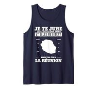 Je Te Jure j'entends des Voix et Elles me Disent mais Tire Débardeur, Homme, Bleu Marine, L