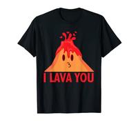 Je te lave drôle Saint Valentin je t'aime jeu de mots volcan T-Shirt