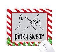 je te le jure noire geste personnalisée tapis de souris canne de noël du tapis.