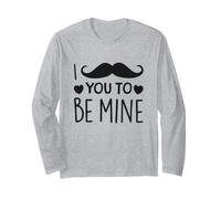 Je Te Moustache pour être mienne pour Une Saint-Valentin Amusante Manche Longue