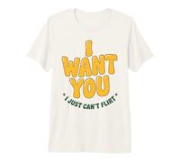 Je Te Veux, Je ne Peux Tout Simplement Pas flirter avec Le Graphique de Rencontre Groovy des années 70 T-Shirt Haut de Gamme