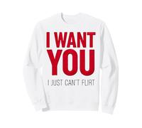 Je Te Veux, Je ne Peux Tout Simplement Pas flirter avec Le Graphique de Rencontre Groovy des années 70 Sweatshirt