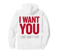 Je Te Veux, Je ne Peux Tout Simplement Pas flirter avec Le Graphique de Rencontre Groovy des années 70 Sweat à Capuche