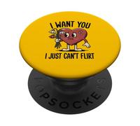 Je Te Veux, Je ne Peux Tout Simplement Pas flirter PopSockets PopGrip Adhésif