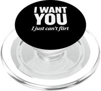 Je Te Veux, Je ne Peux Tout Simplement Pas flirter PopSockets PopGrip pour MagSafe