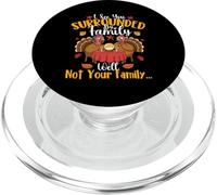 Je Te Vois entourée de ma Famille - Thanksgiving, Automne PopSockets PopGrip pour MagSafe