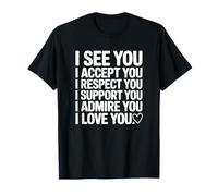 Je Te Vois, Je t'accepte, Je Te respecte - Trans Pride T-Shirt