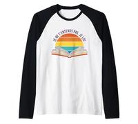 Je T'entends Pas Je Lis Cadeau Humour Rat de Bibliothèque Manche Raglan
