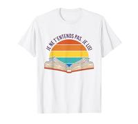 Je T'entends Pas Je Lis Cadeau Humour Rat de Bibliothèque T-Shirt