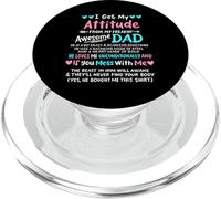 Je Tire Mon Attitude de Mes Super Papas Filles PopSockets PopGrip pour MagSafe