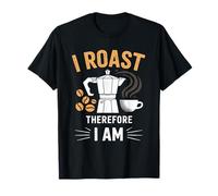 Je Torréfie Donc Je suis Coffee Roasting Culture Crew T-Shirt