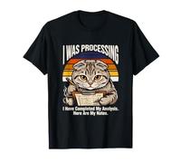 Je traitais Mon Analyse Voici Mes Notes Chat T-Shirt