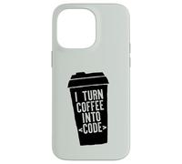 Je transforme Le café en Code Web Developers Coding Meme au Dos Coque pour iPhone 14 Pro Max