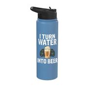 Je transforme l'eau en bière Tenue de brasseur passionné Stainless Steel Insulated Water Bottle