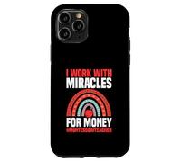 Je Travaille avec Miracles for Money, Professeur Montessori Coque pour iPhone 11 Pro