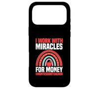 Je Travaille avec Miracles for Money, Professeur Montessori Coque pour iPhone 17 Pro Max