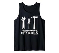 Je Travaille avec Un tas d'outils Un Ouvrier du bâtiment Amusant Débardeur