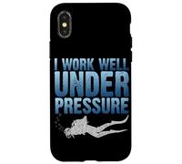 Je travaille bien sous pression plongée sous-marine natation Coque pour iPhone X/XS