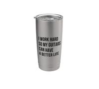 Je travaille dur pour que les guitares puissent avoir une Gobelet isotherme en acier inoxydable double paroi