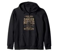 Je Travaille Dur pour Que Mes Nouilles Danger puissent mener Une Vie Meilleure Sweat à Capuche