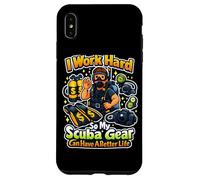 Je Travaille Dur pour Que Mon équipement de plongée puisse Avoir Une Meilleure Vie en plongée Coque pour iPhone XS Max